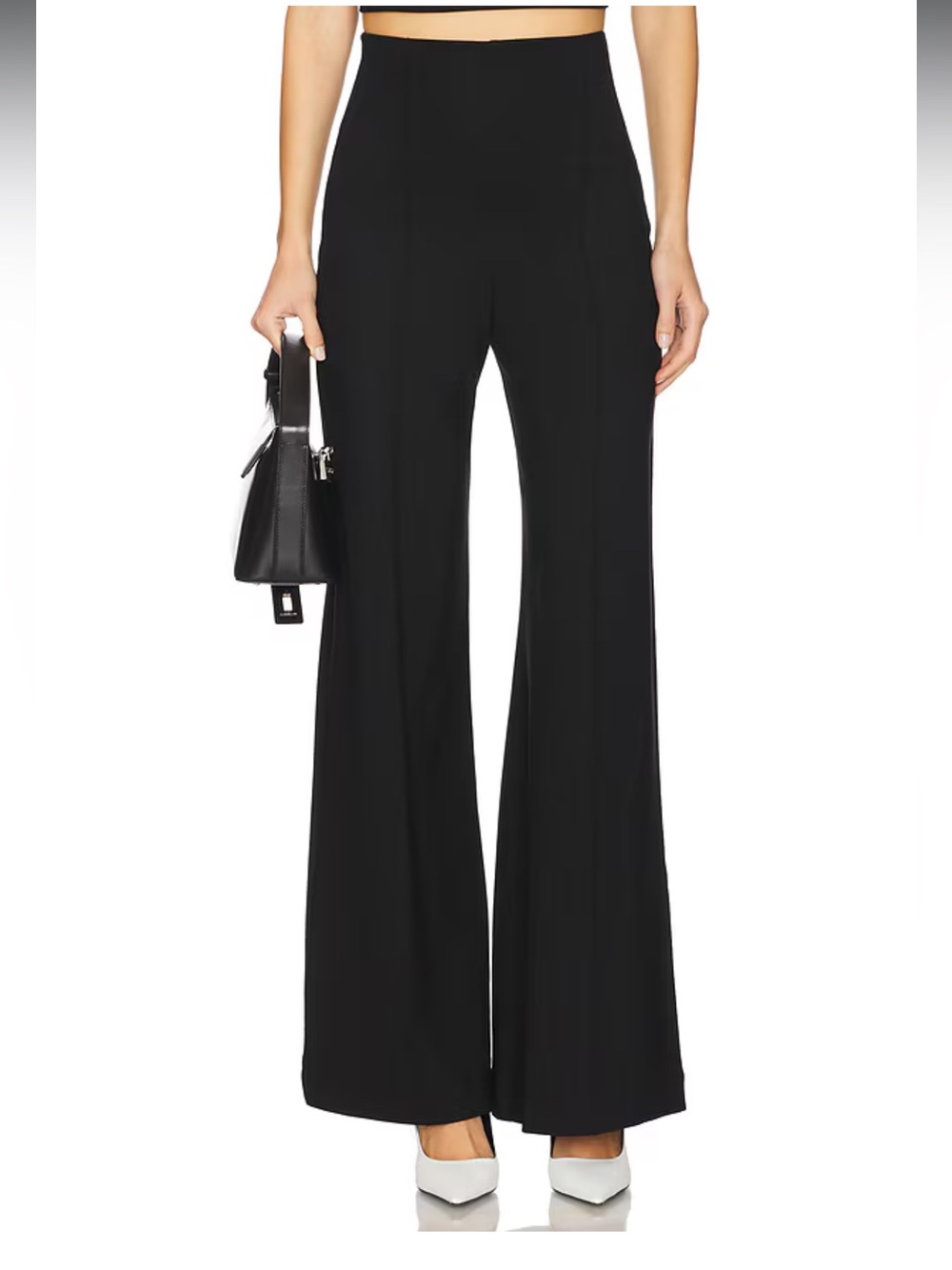 Ripley Rader Ponte Knit Wide Leg Pant in Black sz 3(M) #G4
